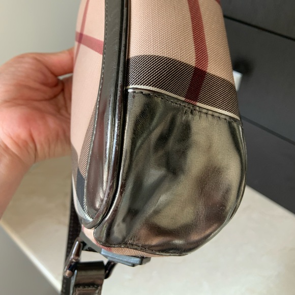 Burberry supernova check pochette with gunmetal - Picture 5 of 10